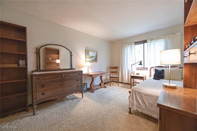 bedroom featuring carpet flooring