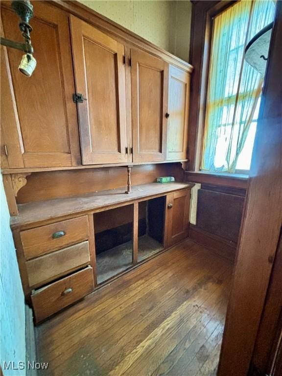 interior space featuring wood finished floors