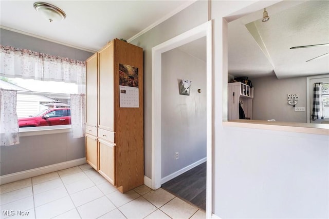7377 Sierra Madre Trl, Boardman, OH 44512 - kitchen featuring baseboards and light tile patterned floors
