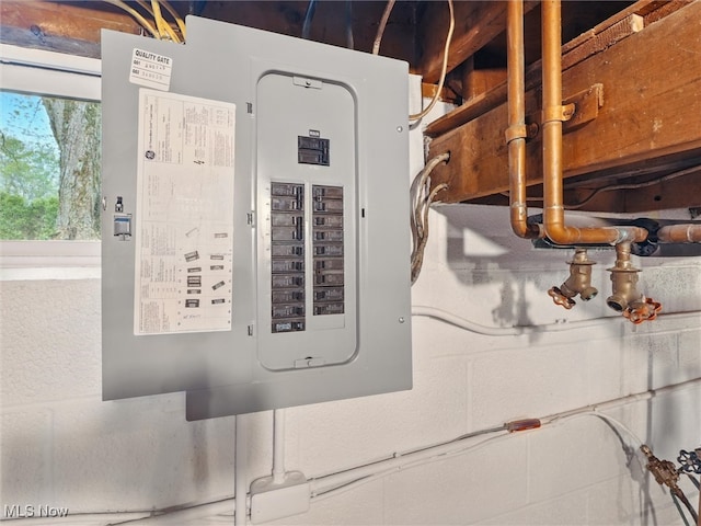 244 John Ave, Conneaut, OH 44030 - utility room featuring electric panel