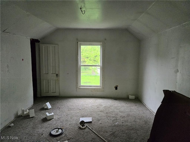 413 Henry St, Mansfield, OH 44907 - additional living space with vaulted ceiling and carpet