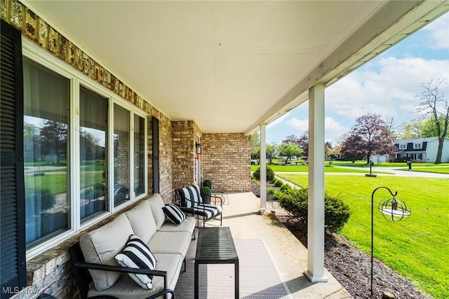 8459 Four Seasons Trl, Poland, OH 44514 - view of patio featuring covered porch
