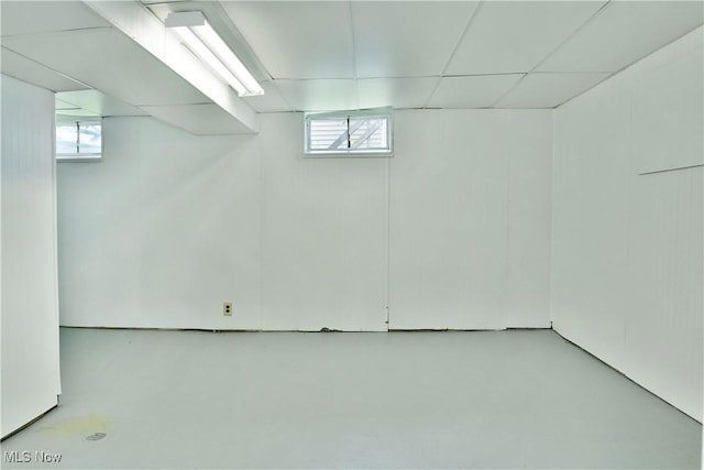 5071 Copeland Ave NW, Warren, OH 44483 - below grade area featuring a drop ceiling