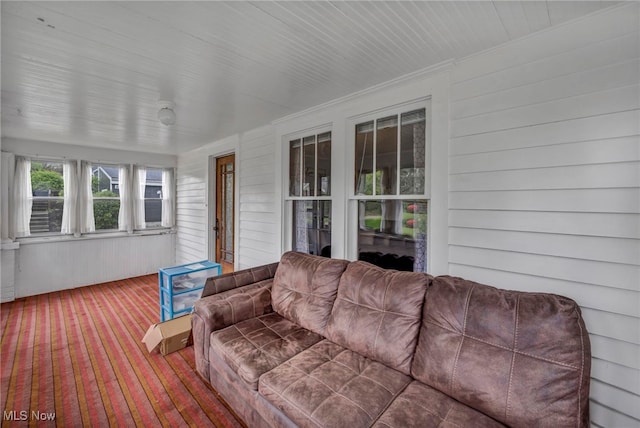 view of sunroom