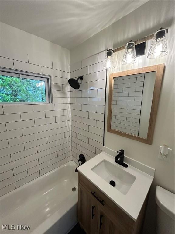 4362 W 155th St, Cleveland, OH 44135 - full bathroom with toilet,  shower combination, and vanity