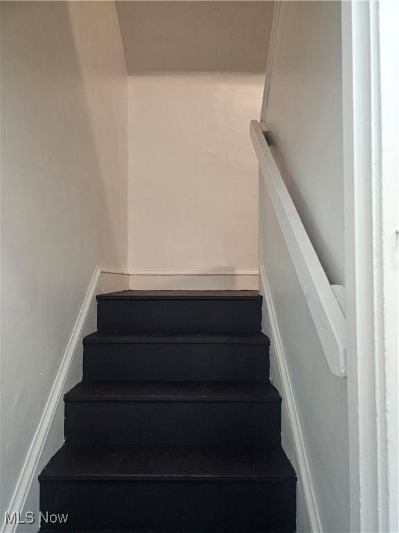 view of stairway