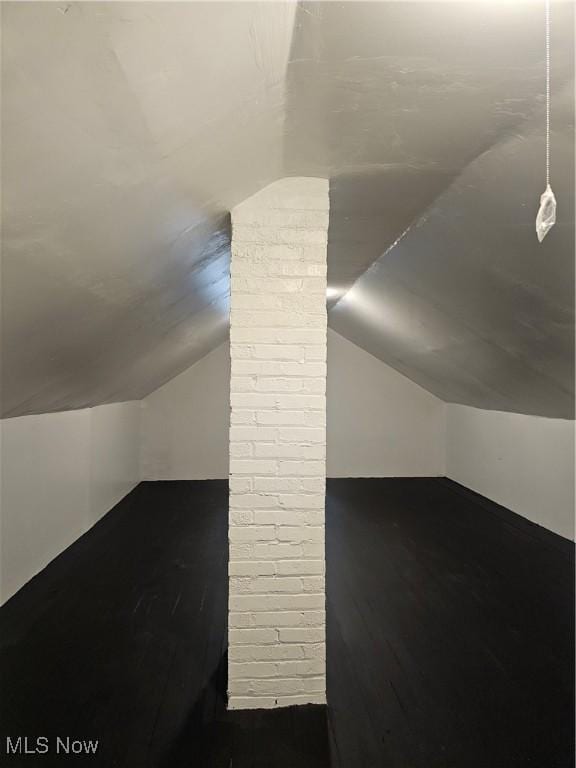 bonus room with lofted ceiling