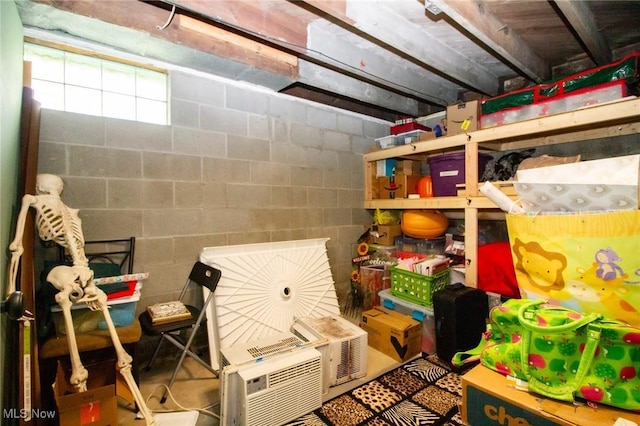view of storage room