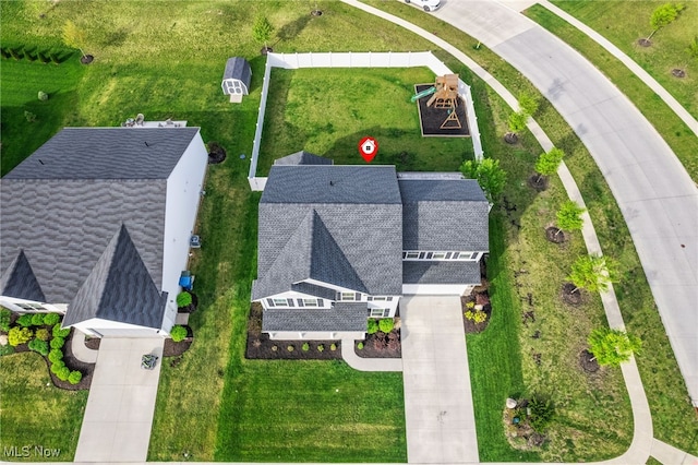 drone / aerial view