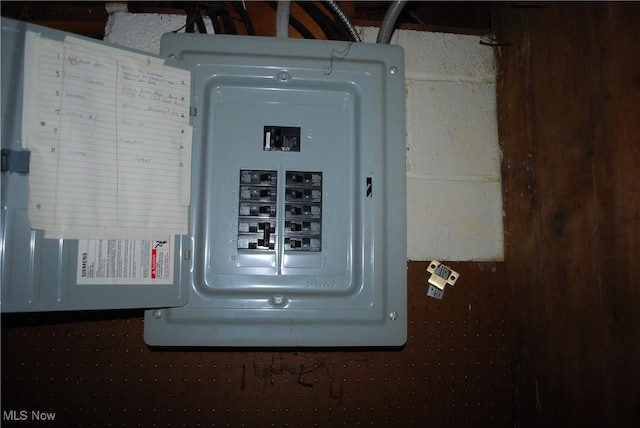 utility room with electric panel