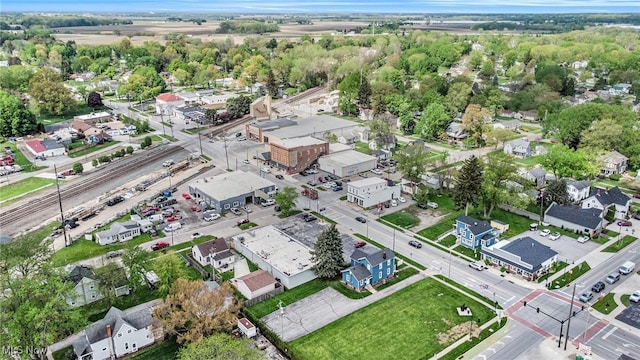 aerial view featuring a residential view