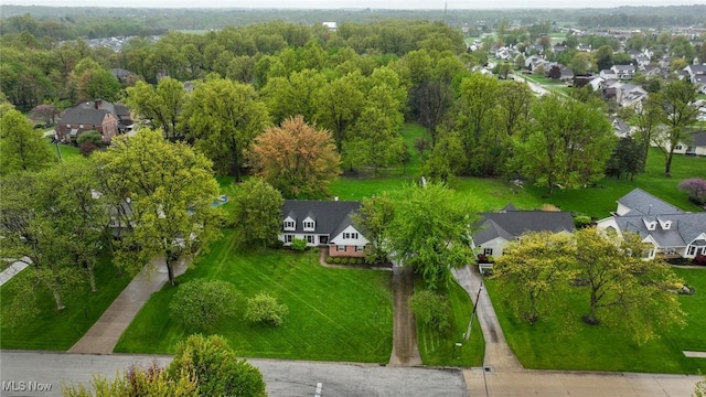 drone / aerial view featuring a residential view