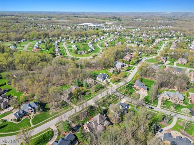 birds eye view of property featuring a residential view