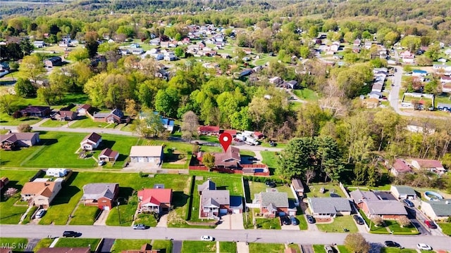 bird's eye view featuring a residential view