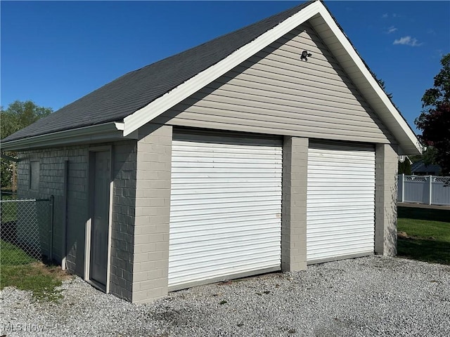 1905 Pine St SE, East Sparta, OH 44626 - detached garage featuring fence