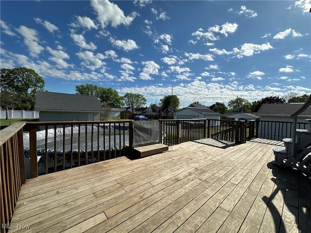 1905 Pine St SE, East Sparta, OH 44626 - wooden terrace with an outbuilding and a residential view
