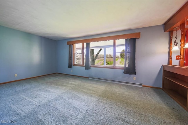 4820 Alabama Ave SW, Navarre, OH 44662 - spare room featuring carpet floors, baseboards, and baseboard heating