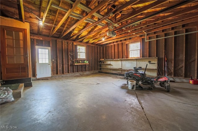4820 Alabama Ave SW, Navarre, OH 44662 - miscellaneous room with unfinished concrete flooring and a garage