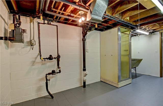 4840 W 228th St, Fairview Park, OH 44126 - unfinished basement featuring concrete block wall