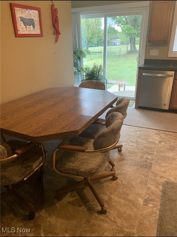 view of dining room