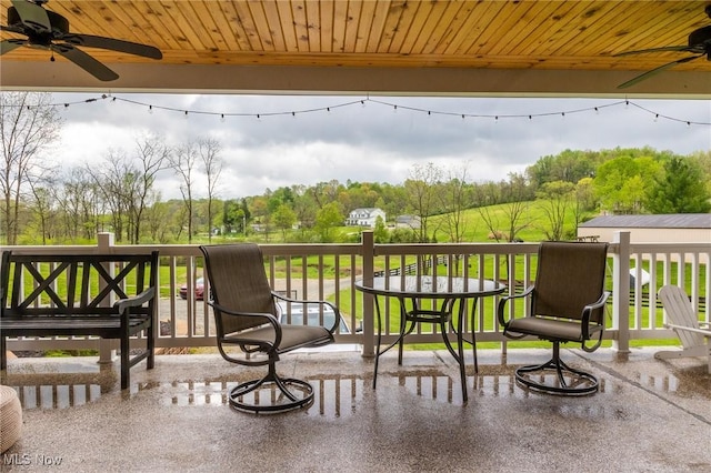 4661 Sugar Grove Rd, Cambridge, OH 43725 - exterior space with a ceiling fan