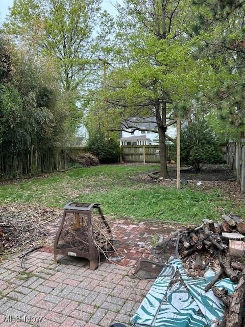 view of patio / terrace with a fenced backyard