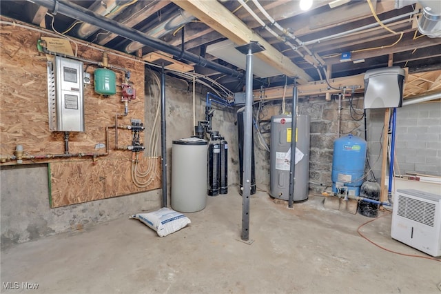 1250 Alamo Rd SE, Carrollton, OH 44615 - unfinished basement featuring electric water heater