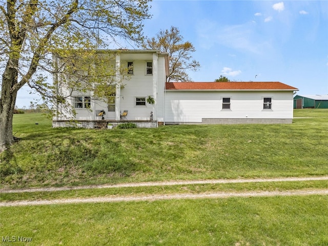 1250 Alamo Rd SE, Carrollton, OH 44615 - rear view of house featuring a yard and a deck