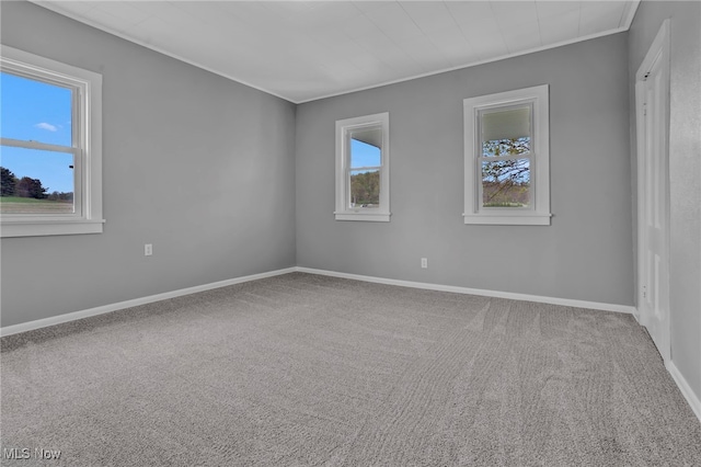 1250 Alamo Rd SE, Carrollton, OH 44615 - spare room featuring baseboards and carpet flooring