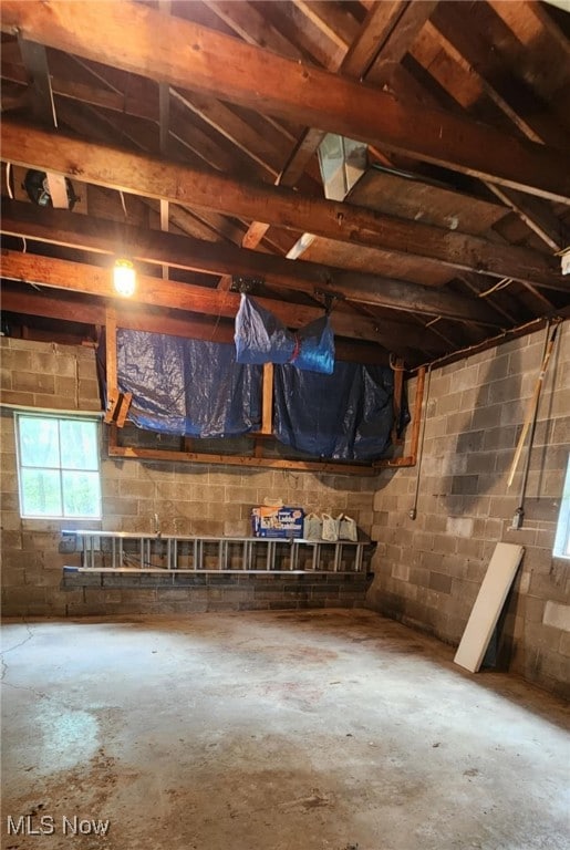 view of attic