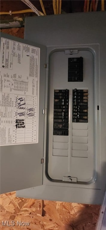 utility room with electric panel