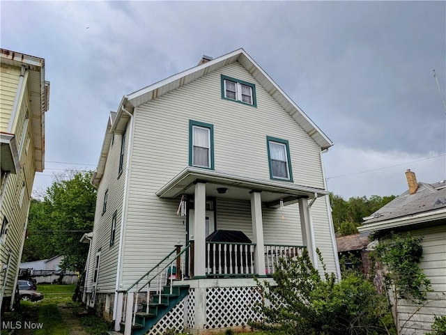 1510 Chester Ave, Wellsville, OH 43968 - view of front of house with covered porch