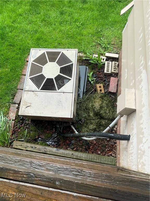 view of storm shelter