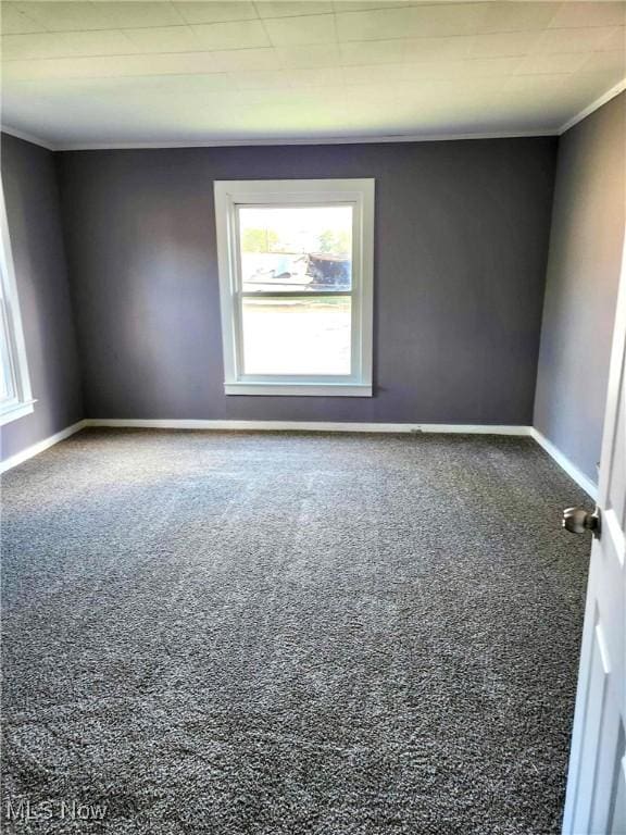 337 Foster Ave, Cambridge, OH 43725 - carpeted spare room featuring plenty of natural light, ornamental molding, and baseboards