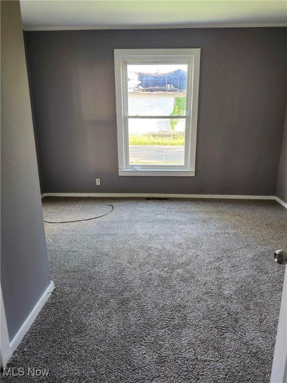 337 Foster Ave, Cambridge, OH 43725 - unfurnished room featuring carpet flooring, crown molding, and baseboards