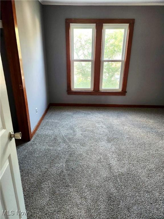 337 Foster Ave, Cambridge, OH 43725 - unfurnished room featuring carpet, baseboards, and ornamental molding