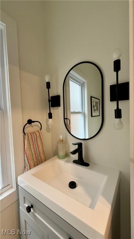 bathroom featuring vanity