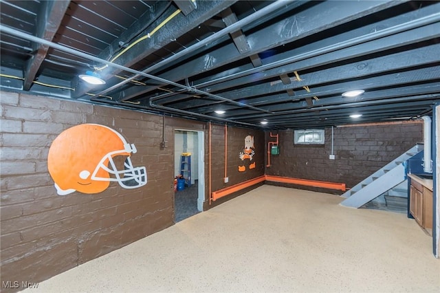 3019 Clague Rd, North Olmsted, OH 44070 - unfinished basement featuring stairs