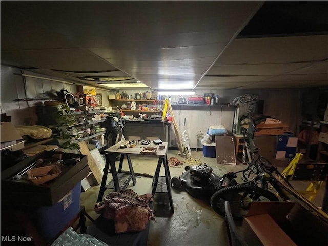 view of storage room
