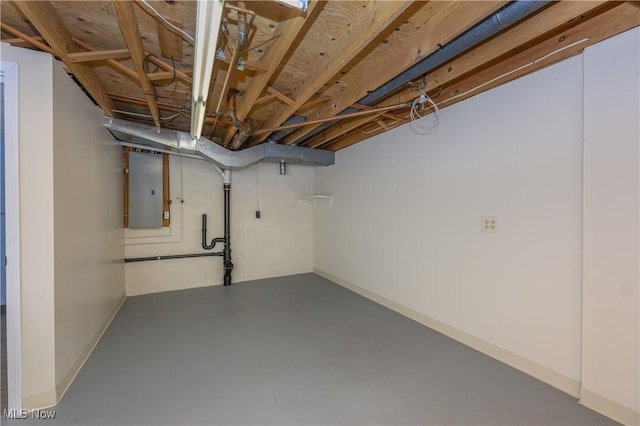 1181 S Broadway, New Philadelphia, OH 44663 - unfinished basement featuring electric panel