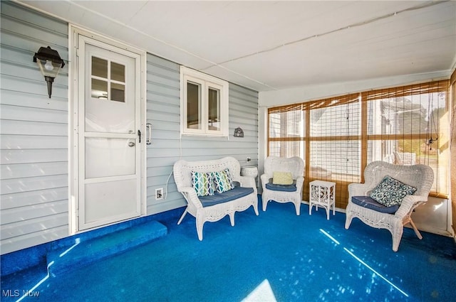 view of sunroom