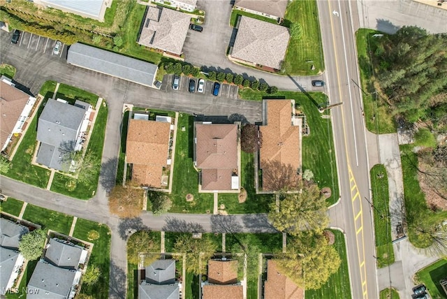 bird's eye view featuring a residential view