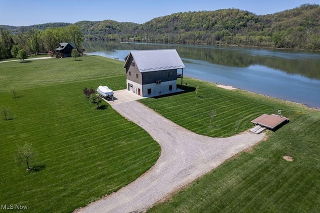 146 S River Trail Ln, Saint Marys, WV 26170 - bird's eye view of a forest and a nearby body of water