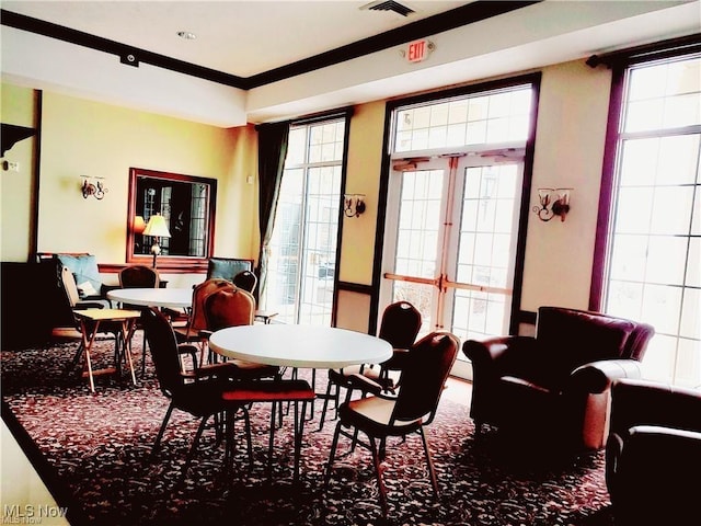 view of dining room