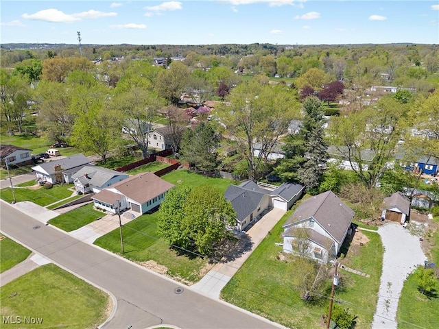 birds eye view of property featuring a residential view