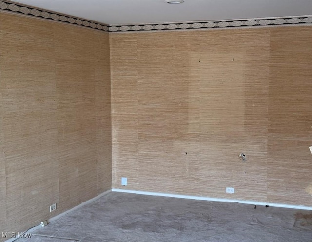 view of spare room