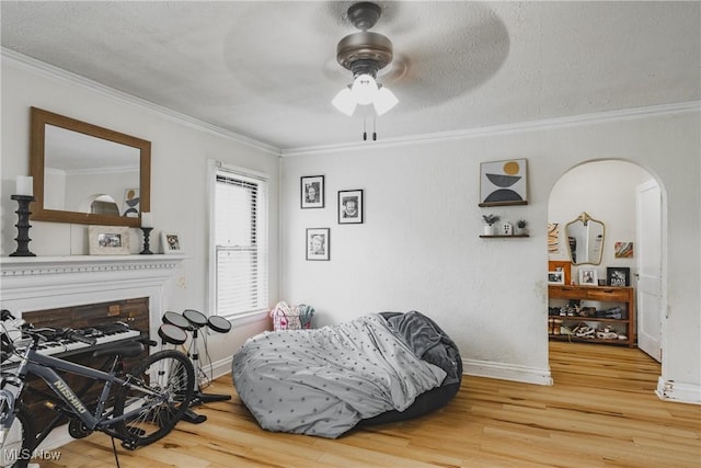 2007 Carson St, Charleston, WV 25302 - bedroom with baseboards, crown molding, and wood finished floors