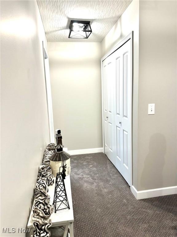 11149 Rankin Rd, Glenford, OH 43739 - hall with carpet flooring and baseboards