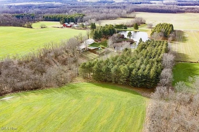 165 Township Rd Unit 1461, Greenwich, OH 44805 - drone / aerial view with a water view and a rural view
