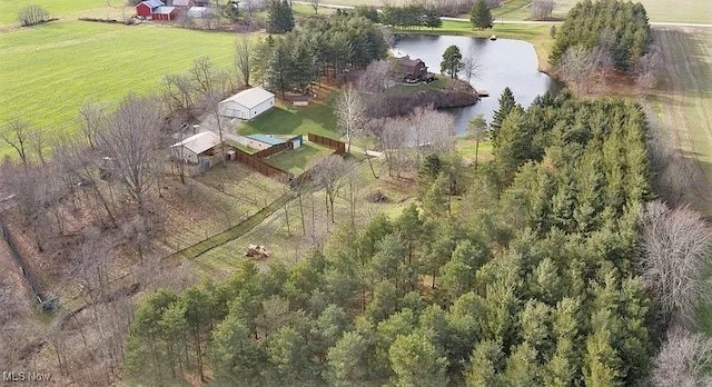 165 Township Rd Unit 1461, Greenwich, OH 44805 - birds eye view of property featuring a water view and a rural view